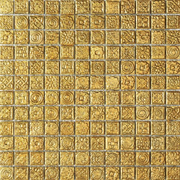 Mosaico effetto oro