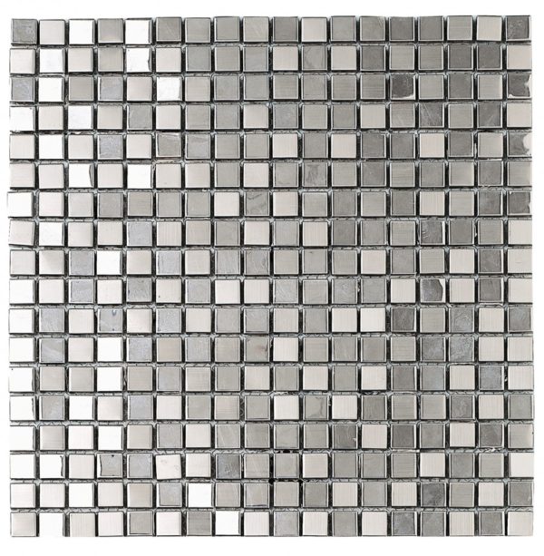 Mosaico in acciaio argentojpg