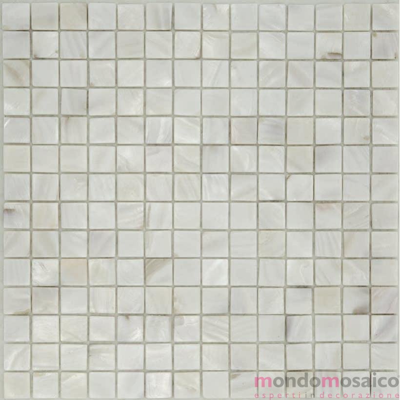 * 75 fogli mosaico Bianco iridescente 20mm le piastrelle a mosaico * 