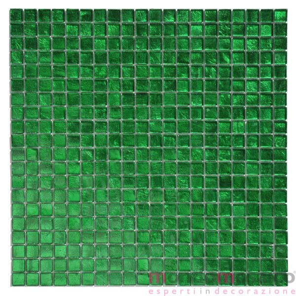 OFFERTA Lastra VETRO OPALESCENTE per Mosaico 10x10cm Colore VerdeAcqua COPRENTE 